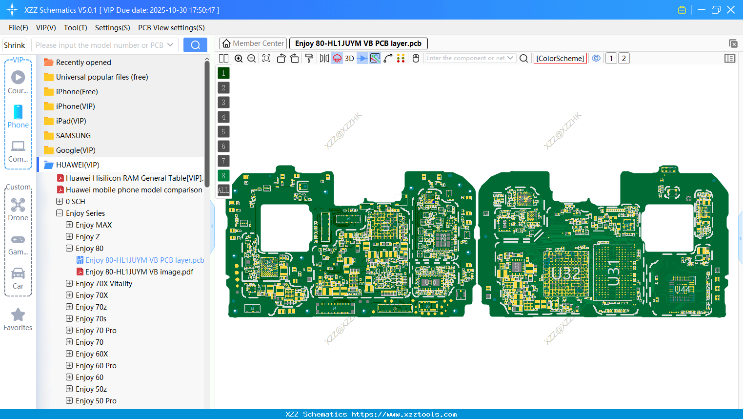Enjoy 80-HL1JUYM VB PCB Layer